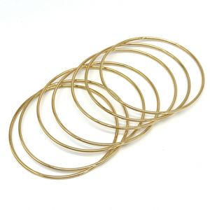 Bracelet Jonc très fin et rond lot de 7 pièces en acier