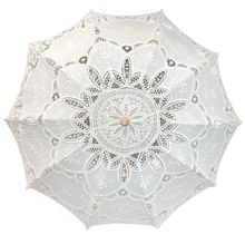 Ombrelle en polyester à motifs de dentelle florales