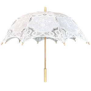 Ombrelle en polyester à motifs de dentelle florales