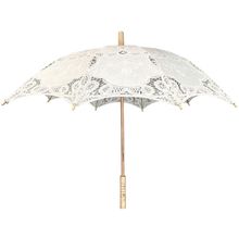 Ombrelle en polyester à motifs de dentelle florales