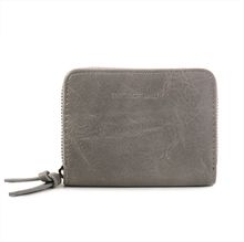 Portefeuille pratique conçu en simili cuir fermé par un zip intégral