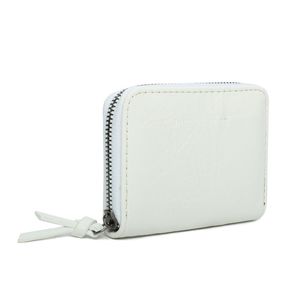 Portefeuille pratique conçu en simili cuir fermé par un zip intégral