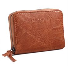 Portefeuille pratique conçu en simili cuir fermé par un zip intégral