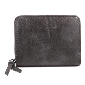 Portefeuille pratique conçu en simili cuir fermé par un zip intégral