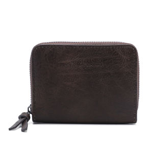 Portefeuille pratique conçu en simili cuir fermé par un zip intégral