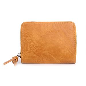 Portefeuille pratique conçu en simili cuir fermé par un zip intégral