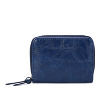 Portefeuille intégralement zippé sur les trois côtés en simili cuir