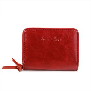 Portefeuille intégralement zippé sur les trois côtés en simili cuir