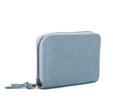 Portefeuille intégralement zippé sur les trois côtés en simili cuir