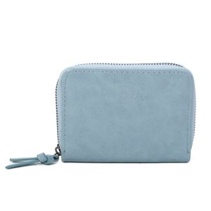 Portefeuille intégralement zippé sur les trois côtés en simili cuir