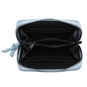 Portefeuille intégralement zippé sur les trois côtés en simili cuir