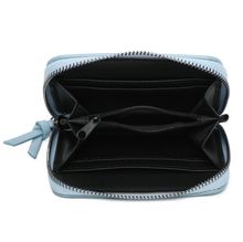 Portefeuille intégralement zippé sur les trois côtés en simili cuir