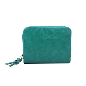 Portefeuille intégralement zippé sur les trois côtés en simili cuir