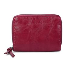 Portefeuille intégralement zippé sur les trois côtés en simili cuir