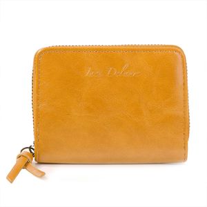 Portefeuille intégralement zippé sur les trois côtés en simili cuir