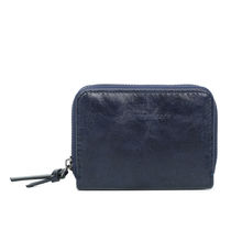 Portefeuille intégralement zippé sur les trois côtés en simili cuir