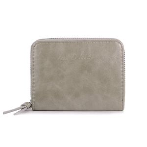Portefeuille intégralement zippé sur les trois côtés en simili cuir