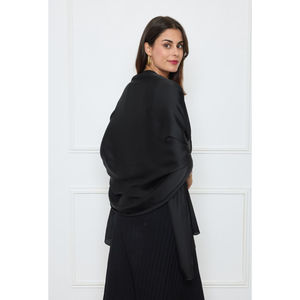 Foulard long uni polyester coloris au choix