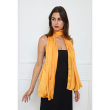 Foulard long uni polyester coloris au choix
