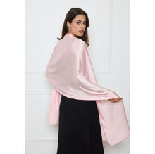 Foulard long uni polyester coloris mixte