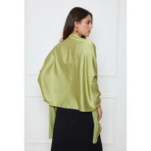 Foulard long uni polyester coloris mixte