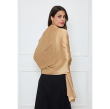 Foulard long uni polyester coloris mixte