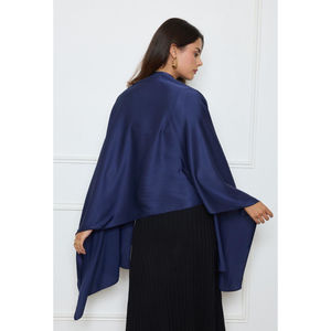 Foulard long uni polyester coloris mixte