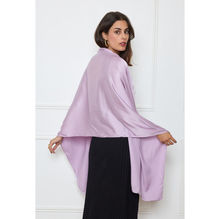 Foulard long uni polyester coloris mixte