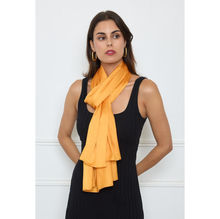 Foulard long uni polyester coloris mixte