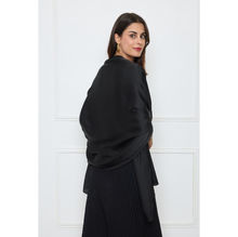 Foulard long uni polyester coloris mixte