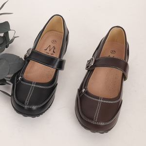 Ballerine babies à surpiqures avec une bride scratch taille 36 - 41