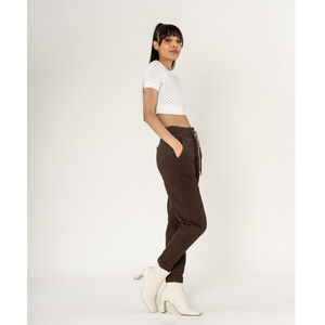 Jogging en coton élasthanne et ceinture élastiquée à la taille