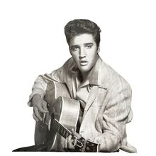 Parapluie transparent orné d’un imprimé à l’effigie d’Elvis Presley