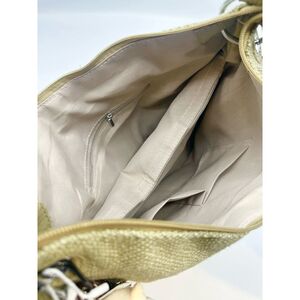 Sac à main de style hobo en toile texturée avec anse tressée