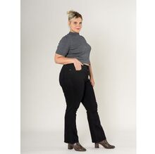 Jean coton stretch pour grande taille en coupe droite et haute