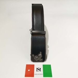 Ceinture automatique en cuir de vachette à boucle avec crocodile