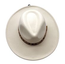 Chapeau fedora uni avec bandeau à motif animalier de léopard