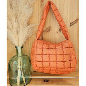 Sac à main style matelassé bouffant avec une fermeture à éclair