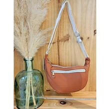 Sac en polyester avec zip sur l'avant et bandoulière réglable