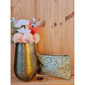 Sac pochette à bandoulière en polyester scintillant de sequins