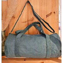 Sac bowling uni en velours côtelé à 2 poignées courtes et bandoulière