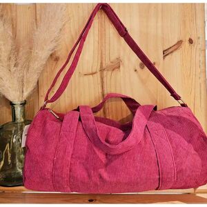 Sac bowling uni en velours côtelé à 2 poignées courtes et bandoulière