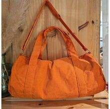 Sac bowling uni en velours côtelé à 2 poignées courtes et bandoulière