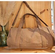 Sac bowling uni en velours côtelé à 2 poignées courtes et bandoulière