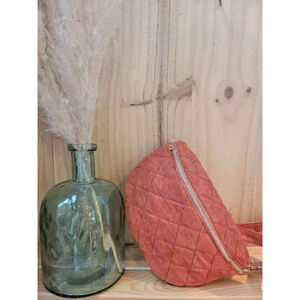 Sac banane en polyester avec matelassage motif en losange