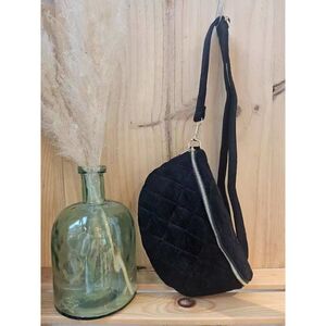 Sac banane en polyester avec matelassage motif en losange