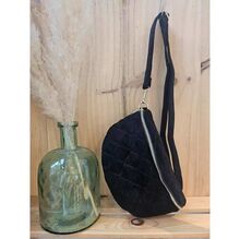 Sac banane en polyester avec matelassage motif en losange