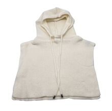 Bonnet cagoule en maille douce à une large écharpe avec un cordon de serrage