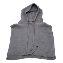 Bonnet cagoule en maille douce à une large écharpe avec un cordon de serrage