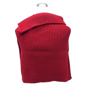 Cols sans capuchon  en maille côtelée épaisse avec des boutons ronds